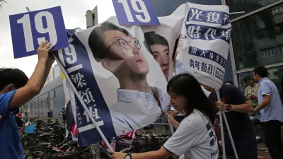 香港立法會選舉,老議席讓出,新生代進入立法會。(美聯社)