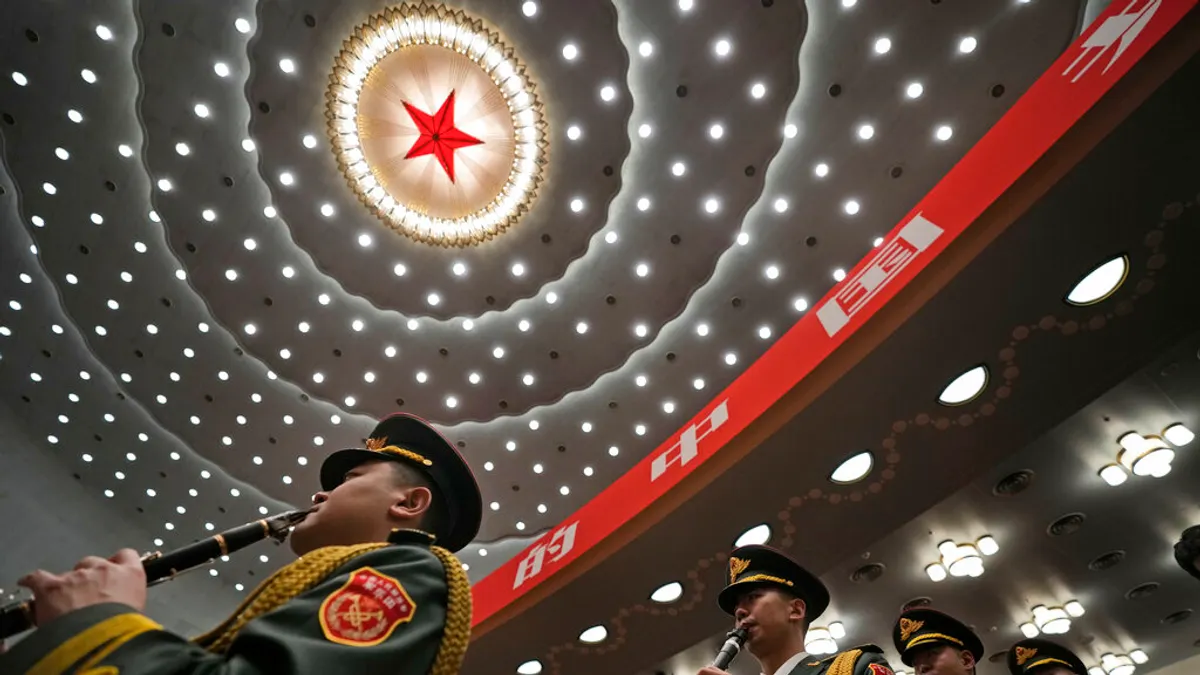 2022年10月16日,中共二十大在北京召開。(資料照,美聯社)