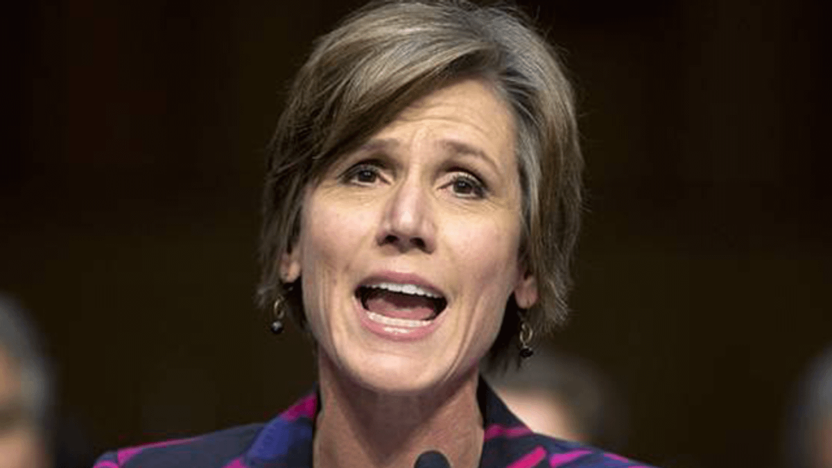 美國前代理司法部長葉茨(AP) 美國前代理司法部長葉茨(AP)