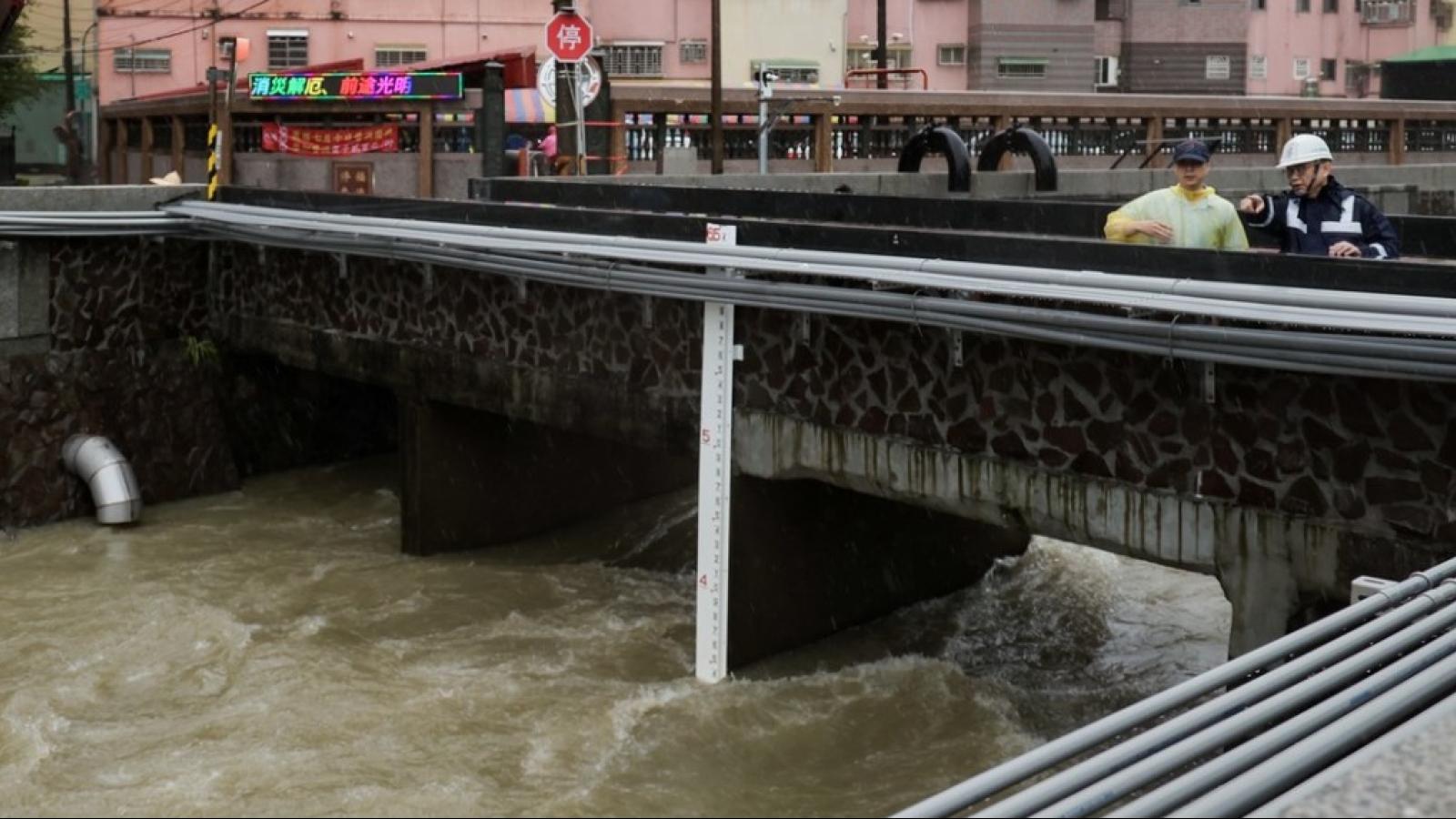 豪雨襲南台!賴瑞隆接連勘查防汛 走訪滯洪池、抽水站掌握水情:防汛不能鬆懈