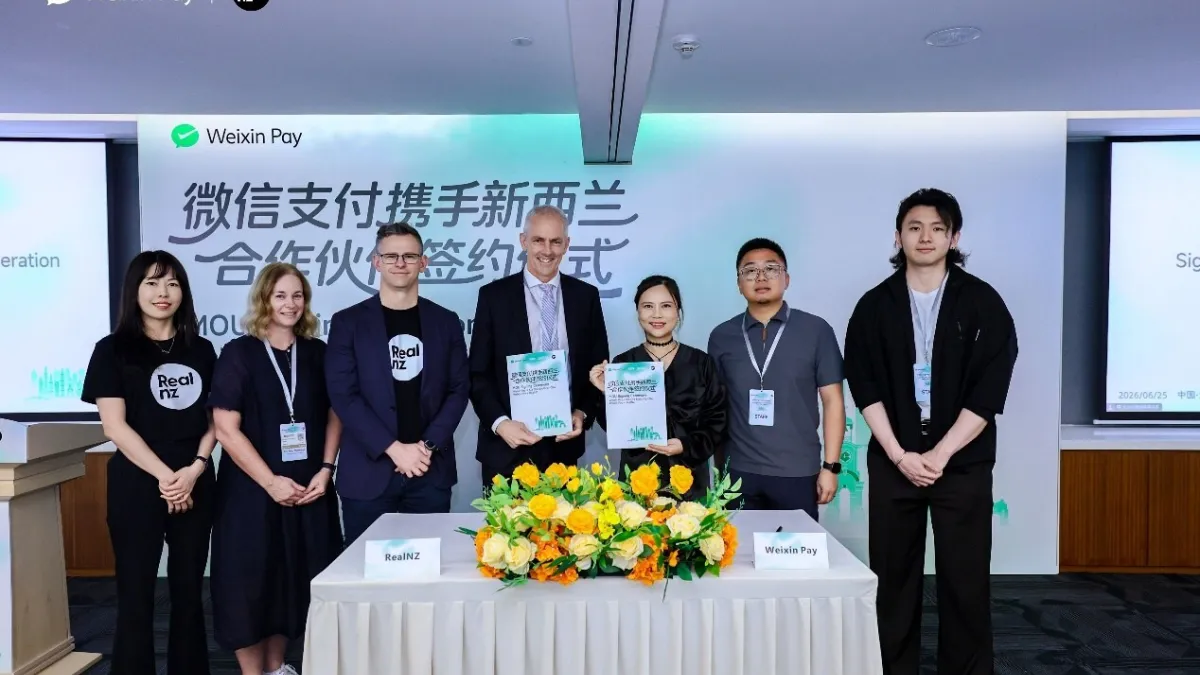 RealNZ Signs Memorandum of Understanding (MoU) with Weixin Pay to Enhance the New Zealand Experience for Chinese Mainland Visitors
