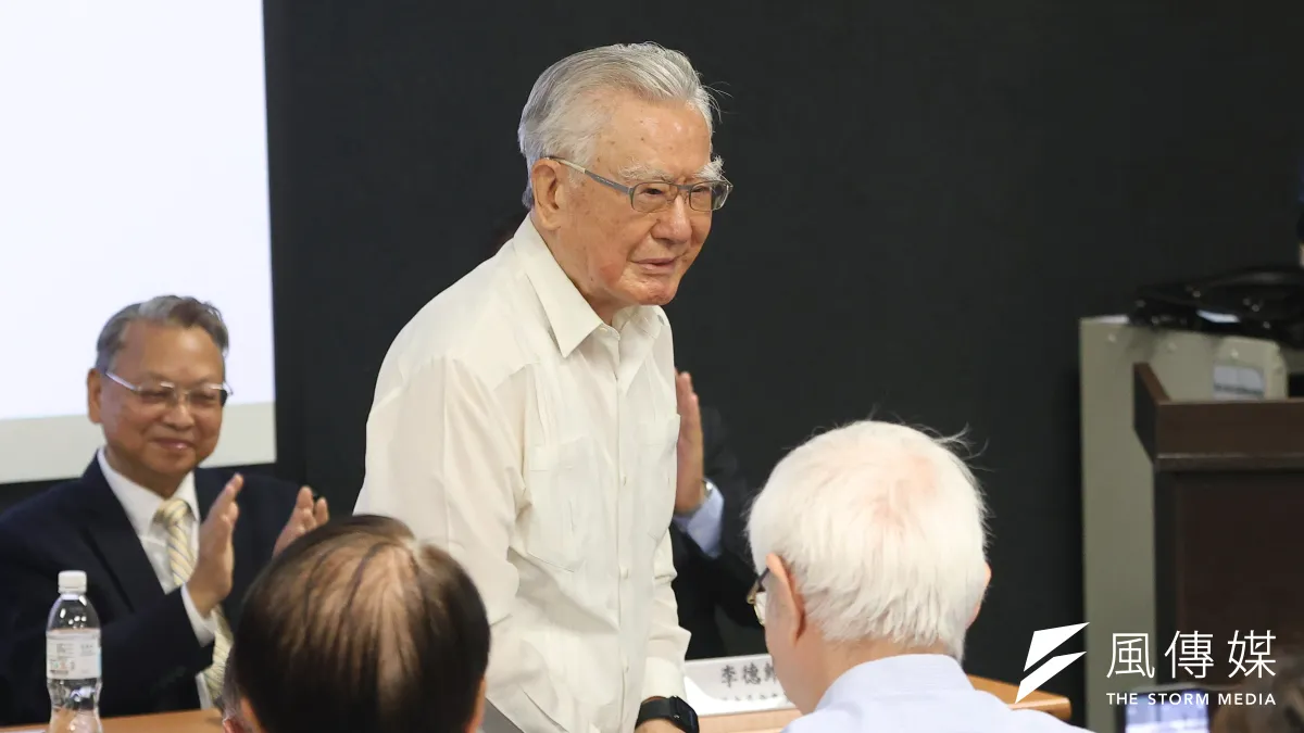 前銓敘部長邱進益17日出席「川習會對台灣的機會與挑戰」座談會。(顏麟宇攝)