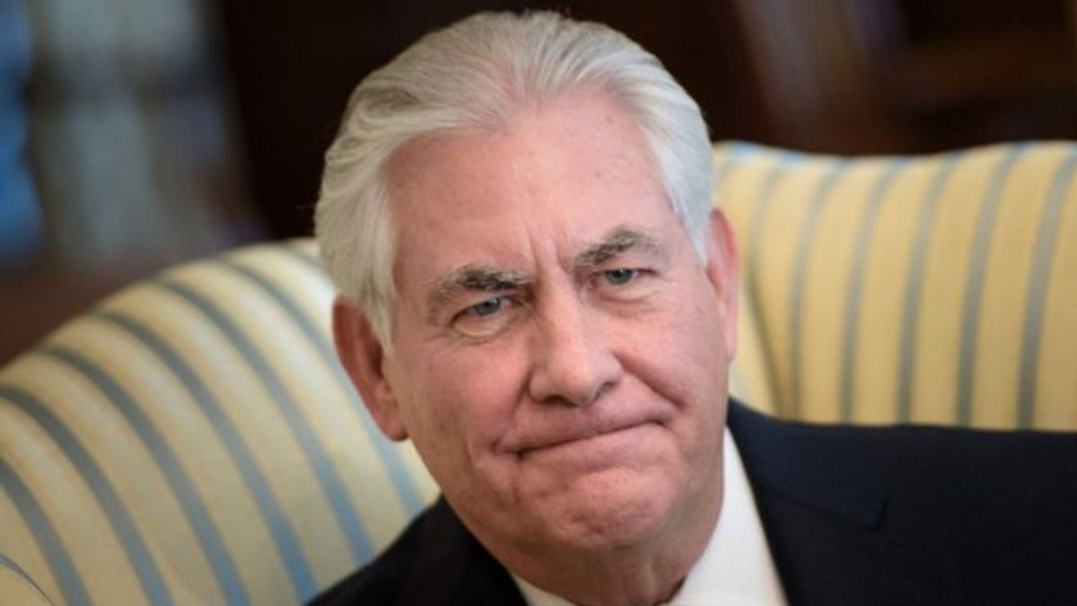 國務卿提勒森有力影響川普的外交政策。(BBC中文網) 國務卿提勒森有力影響川普的外交政策。(BBC中文網)