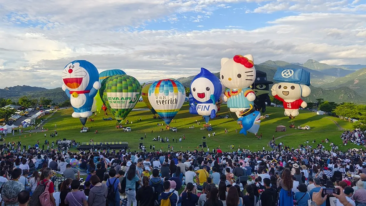 2025年台湾国際熱気球フェスティバルの様子。(写真/台東県政府提供)