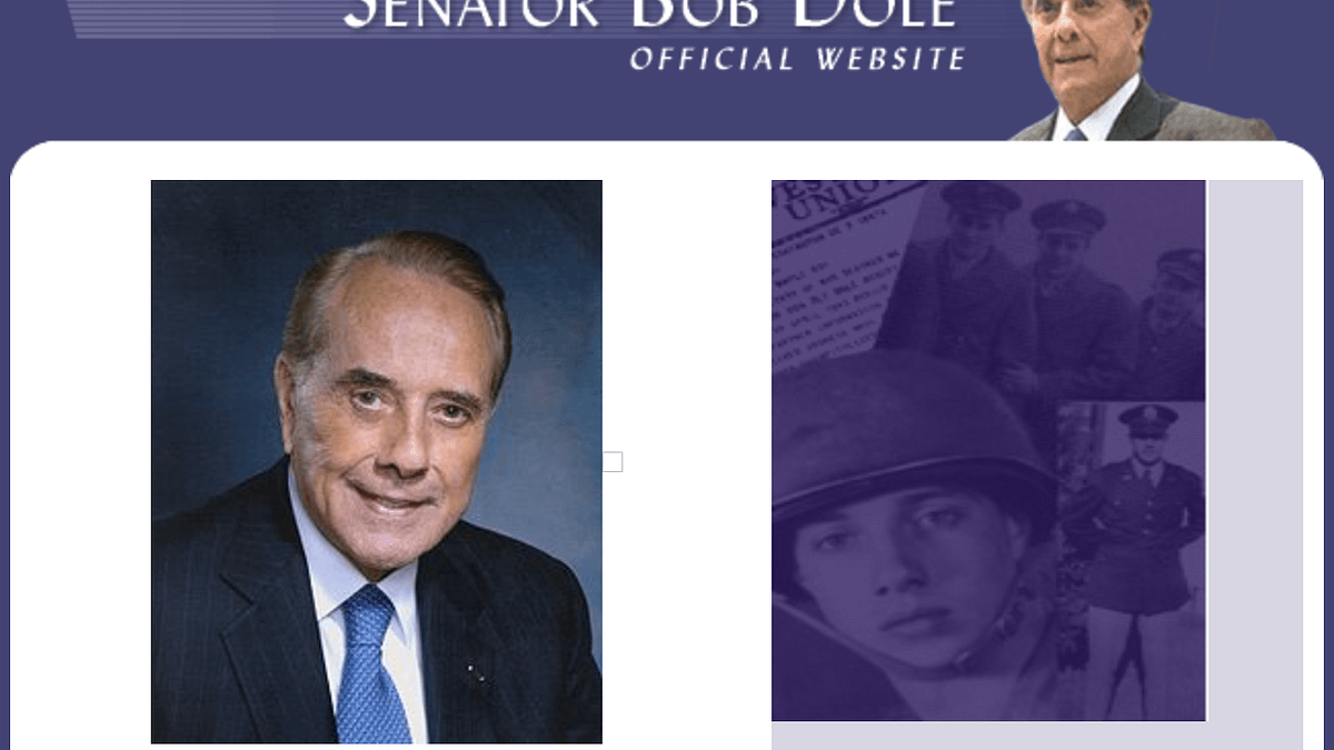 共和黨大老杜爾。 共和黨大老杜爾。