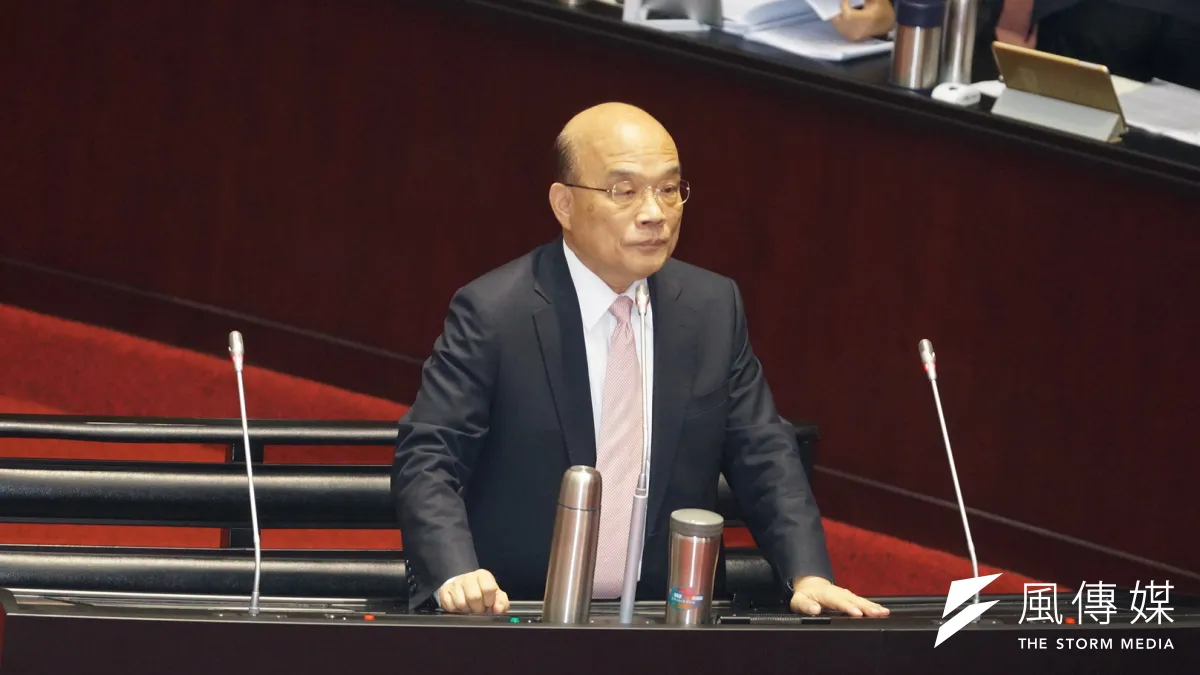 南方澳跨海大橋1日坍塌,針對總統蔡英文傳出口誤,行政院長蘇貞昌(見圖)表示,第一時間混亂,或許給總統的消息有錯誤或不足。(盧逸峰攝)