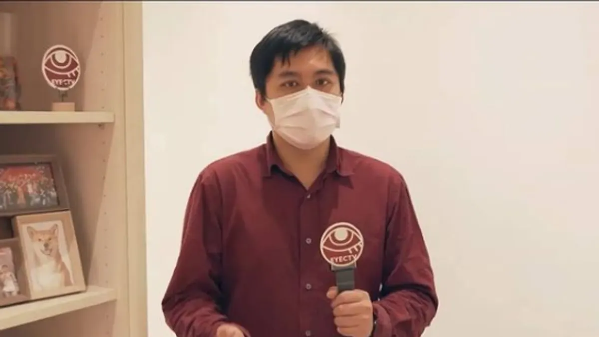 眼球中央寫手林瑋豐在PTT發表「再不承認九二共識啊」等荒謬言論,事後為相關反串言論致歉。(取自颱風眼IG)