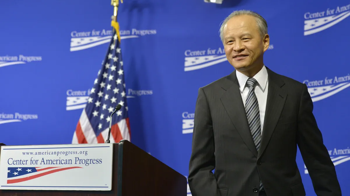 中國駐美大使崔天凱日前表示,無人能阻止中國統一並反對對台軍售。對此,美國務院回應基於《台灣關係法》的指導,將持續依法對台出售防衛性武器。(資料照,美聯社)