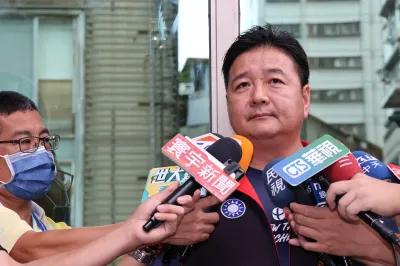 市議員林金結強調自己全力唯一支持侯友宜,針對考紀會的決議,表達尊重。(圖/李梅瑛攝) 市議員林金結強調自己全力唯一支持侯友宜,針對考紀會的決議,表達尊重。(圖/李梅瑛攝)