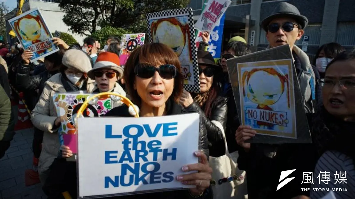 日本民眾在東京舉行反核示威。