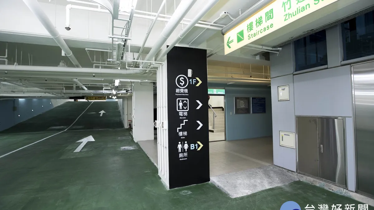 竹市頂竹圍停車場啟用 升級智慧停車環境