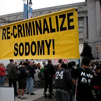 許多國家至今仍把同性戀性行為視為罪行,連美國都有這樣的呼聲(UCSB) 許多國家至今仍把同性戀性行為視為罪行,連美國都有這樣的呼聲(UCSB)