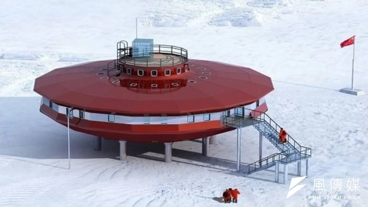 中國南極南極科考站「泰山站」外觀。(取自網路)