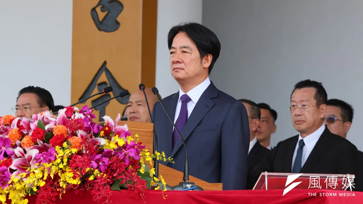 總統賴清德16日出席陸軍官校舉辦「黃埔建校100周年校慶活動」。(顏麟宇攝)