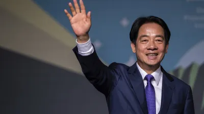 2024年1月13日,賴清德當選中華民國總統。(美聯社)