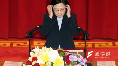 蔡英文總統就任一年半,民調滿意度就創下新低。(蘇仲泓攝)
