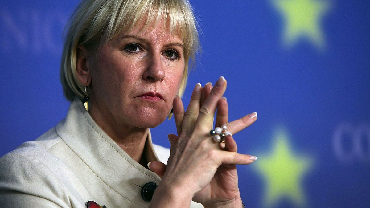 瑞典外長瓦爾斯特倫(Margot Wallstrom)(美聯社) 瑞典外長瓦爾斯特倫(Margot Wallstrom)(美聯社)