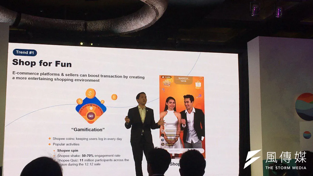 Sea集團首席經濟學家Santitarn Sathirathai,「體驗式電商」是現今掌握東南亞電商的關鍵,在這個趨勢下,商務行為、社群活動及娛樂的界線也越來越模糊,連結三者的就是完整的購物體驗和買賣雙方的信任。(圖/風傳媒攝)