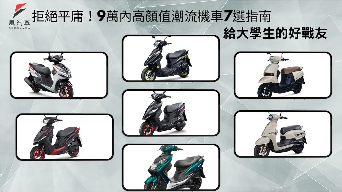 【風汽車購車指南】2025大學生機車推薦:9萬元內七款熱門帥車速克達完整評比,進大學的第一台機車就該帥! 【風汽車購車指南】2025大學生機車推薦:9萬元內七款熱門帥車速克達完整評比,進大學的第一台機車就該帥!