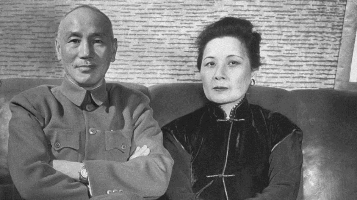 蔣介石與宋美齡。(圖/維基百科) 蔣介石與宋美齡。(圖/維基百科)