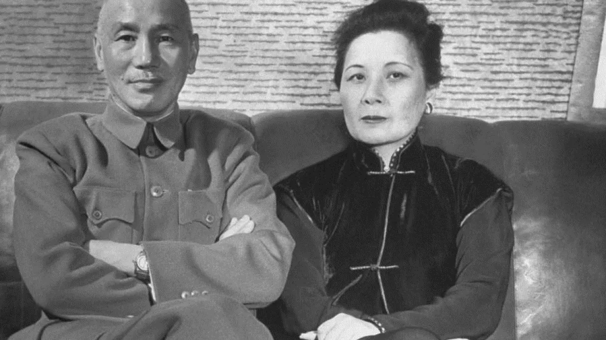 蔣介石與宋美齡。(圖/維基百科)