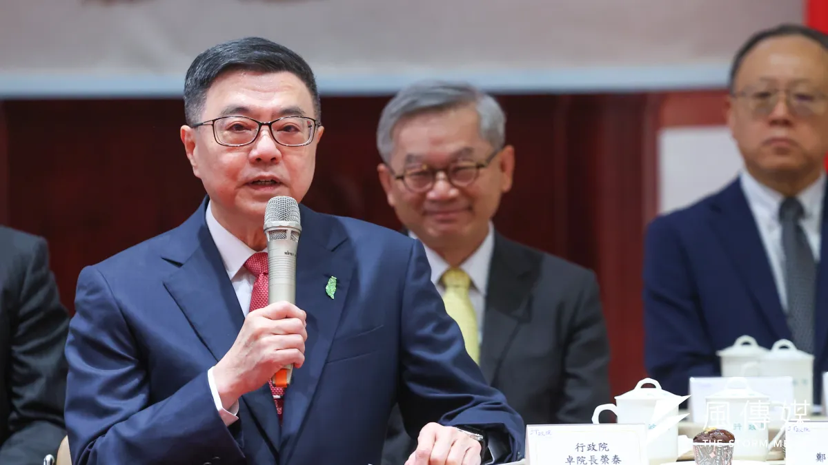 行政院長卓榮泰針對三峽重大車禍發言。(資料照片,顏麟宇攝)