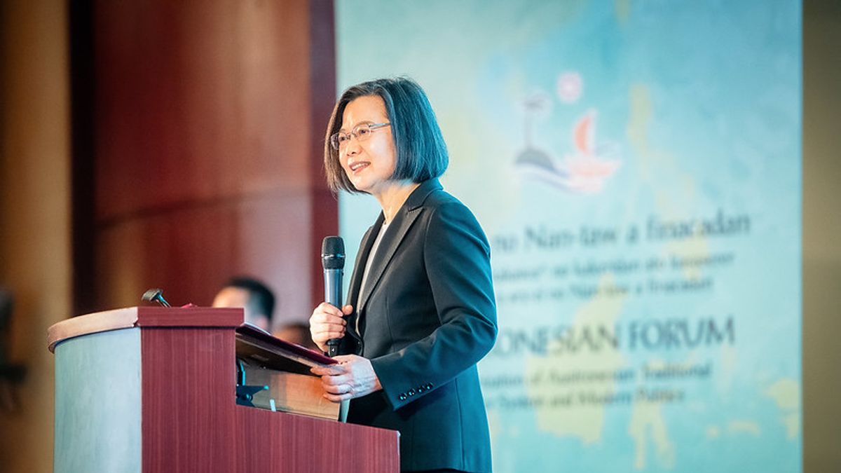 總統蔡英文7日出席南島民族論壇。(總統府提供) 總統蔡英文7日出席南島民族論壇。(總統府提供)