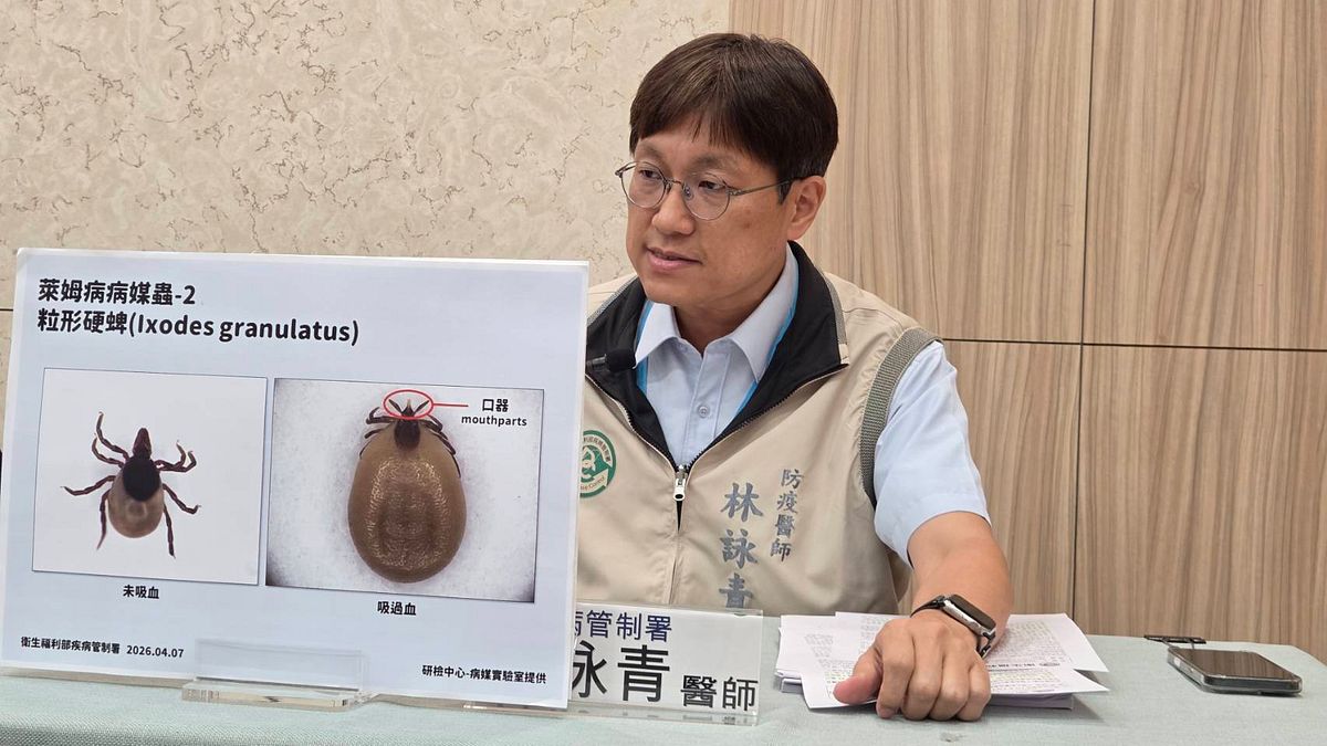 出國當心壁蝨叮咬!今年首例境外移入萊姆病 疾管署說明感染症狀