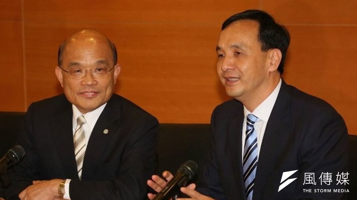 民進黨黨主席蘇貞昌23日拜訪新北市長朱立倫,討論核四存廢問題。(余志偉攝) 民進黨黨主席蘇貞昌23日拜訪新北市長朱立倫,討論核四存廢問題。(余志偉攝)