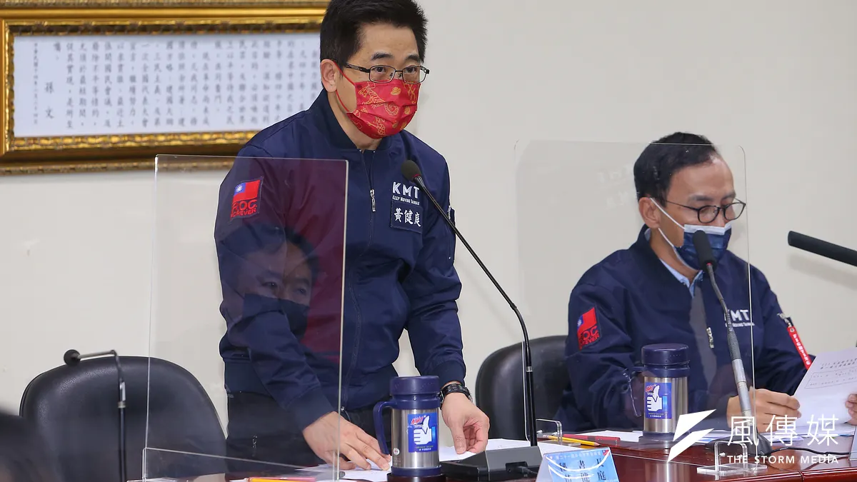 針對國民黨桃園市長提名僵局,國民黨秘書長黃健庭28日受訪時做出說明。(資料照,顏麟宇攝)