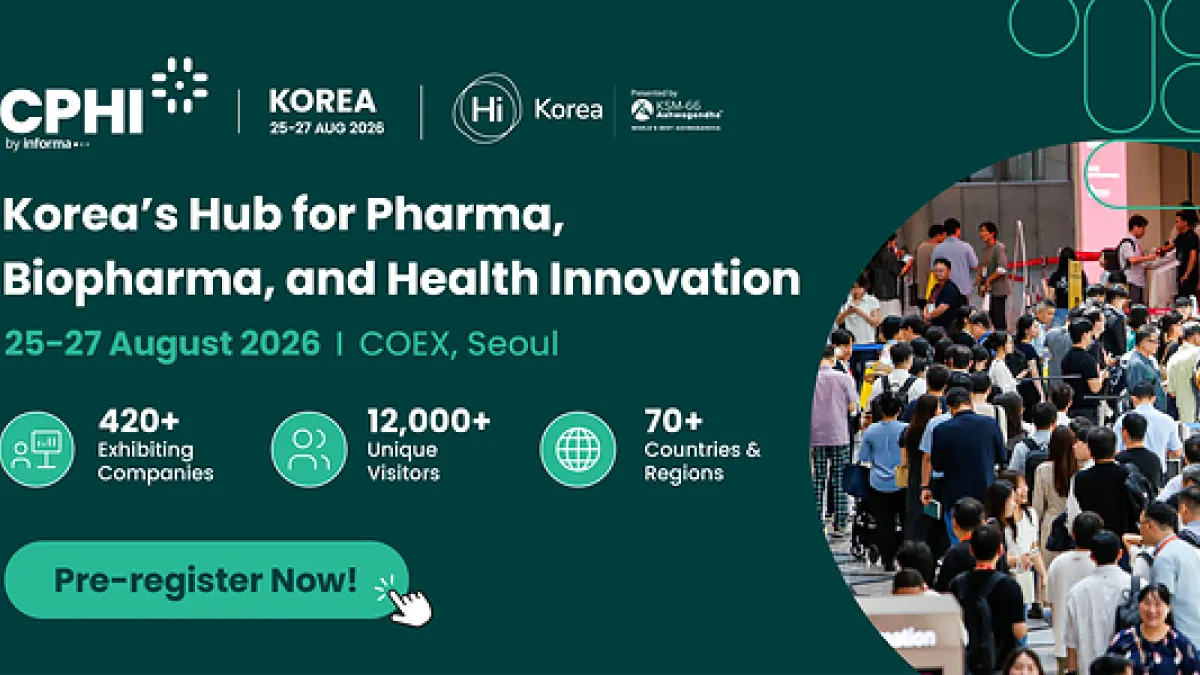 CPHI/ Hi Korea 2026 Opens Pre-Registration: Korea's Hub for Pharma, Biopharma, and Health Innovation