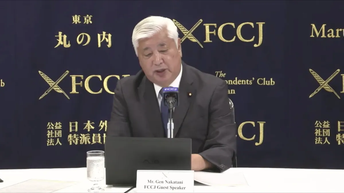 元防衛相の中谷元氏は、米国によるICC制裁を巡る日本政府の対応を批判し、法の支配と赤根智子所長を守るため、政府により強い対応を求めた。(FCCJ)