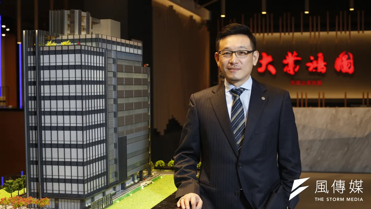 土城工業園區首座都更廠辦案「大業鴻圖」幕後推手「吉澤建設」董座劉高育。(圖/劉曉柔攝)