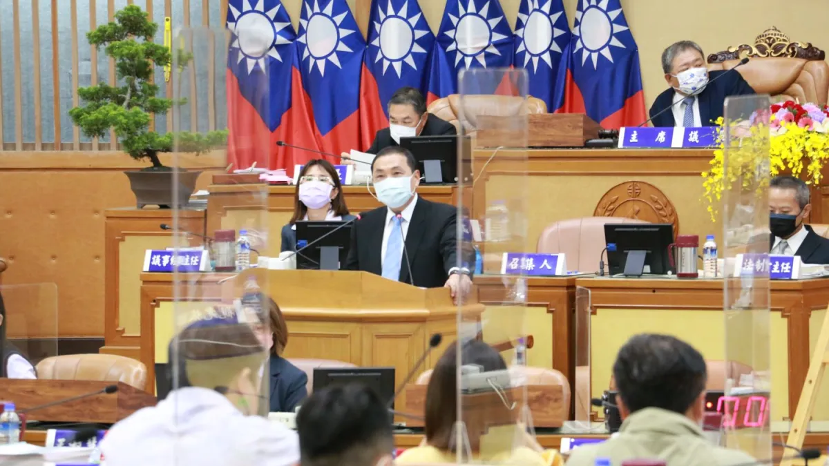 回應議員反應台人陷柬埔寨騙局案,侯友宜表示,根據過往警界經驗,發生類似案件應立刻啟動兩方合作,建議中央更加把勁處理。(圖/李梅瑛攝)