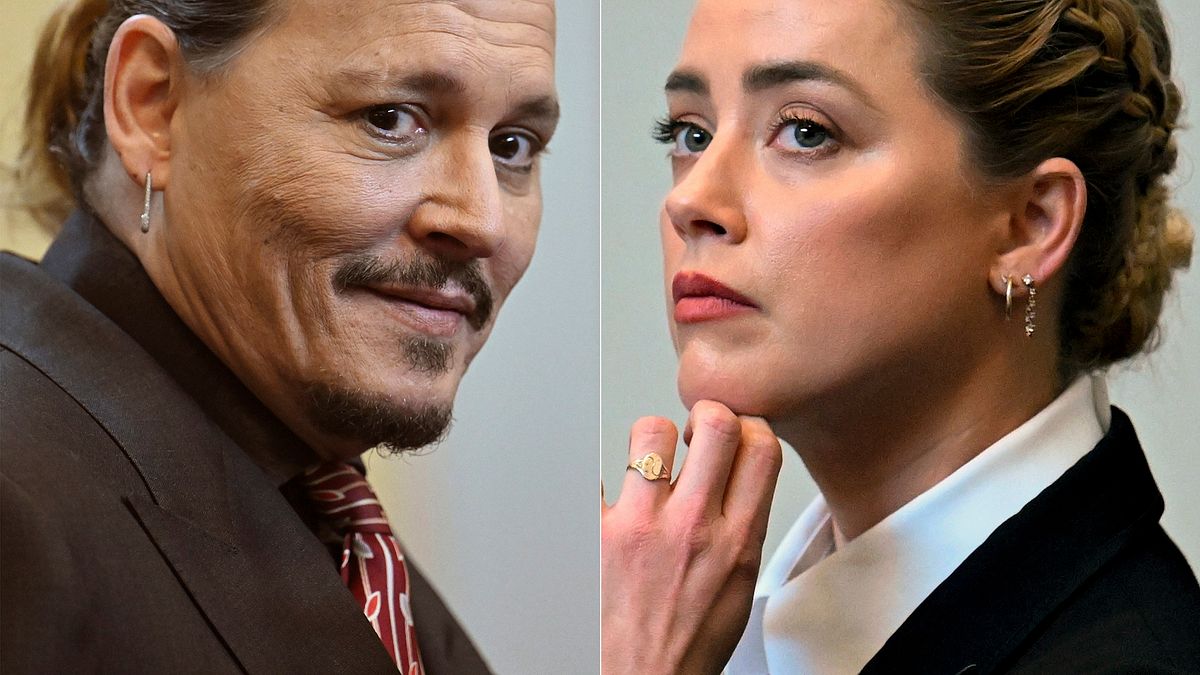 安柏赫德(右)與前夫強尼戴普的誹謗官司昨日達成和解。 (圖/AP) 安柏赫德(右)與前夫強尼戴普的誹謗官司昨日達成和解。 (圖/AP)