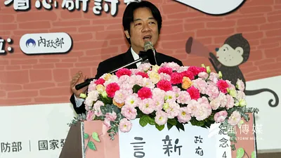 20180403-行政院長賴清德、內政部長葉俊榮等部會首長,上午出席言論自由新時代的挑戰—政府角色之省思研討會。圖為賴清德致詞。(蘇仲泓攝)