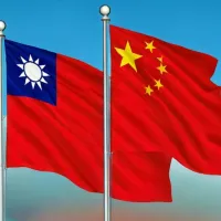 兩岸國旗。(AI生成照片) 兩岸國旗。(AI生成照片)