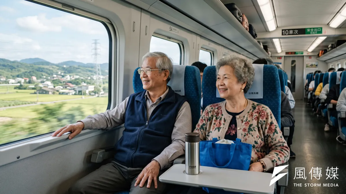 退休銀髮族出遊省錢攻略!全台高鐵、台鐵、捷運「敬老優惠」懶人包:刷卡點數扣抵一次看。 (圖/AI生成)