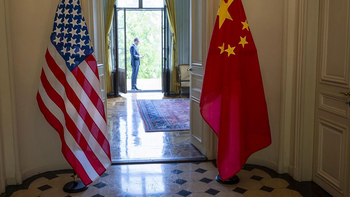 美國與中國2025年5月在瑞士日內瓦舉行貿易談判。(美聯社) 美國與中國2025年5月在瑞士日內瓦舉行貿易談判。(美聯社)