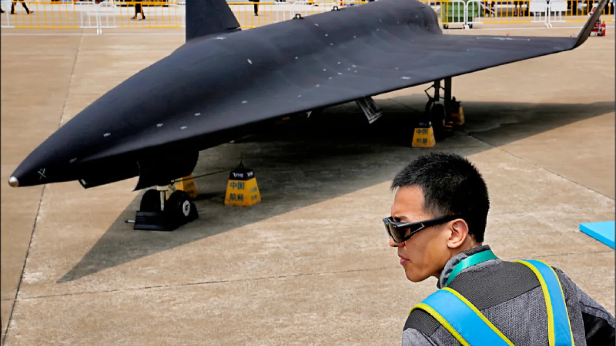 解放軍的「無偵-8」超音速高空偵察無人機。(美聯社)