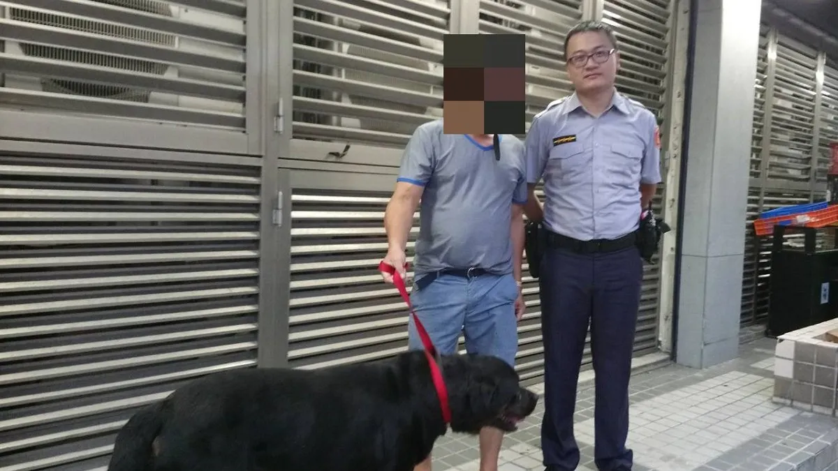毛小孩「流氓」走失 熱心警協助返家