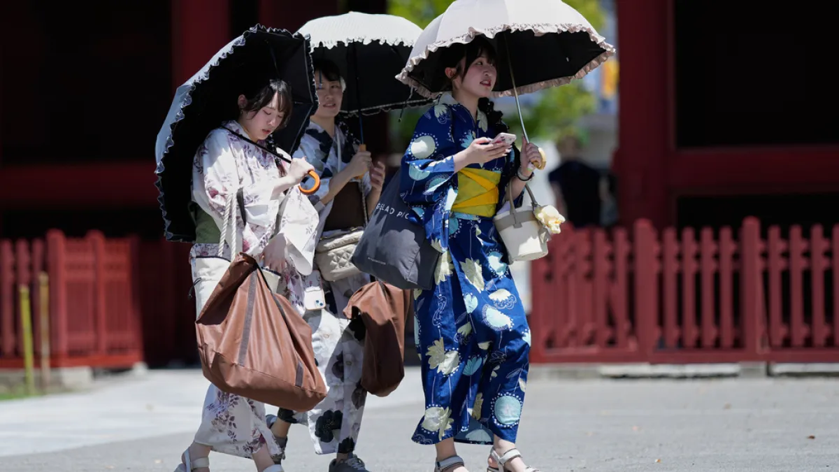 日本的假日制度裡,有「海之日」、「山之日」、「綠之日」、「敬老之日」與「運動之日」。示意圖。(資料照,美聯社)