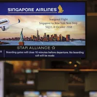 新加坡航空重啟全球最長航線,樟宜直飛紐瓦克,飛行時間長達18小時45分鐘。(美聯社) 新加坡航空重啟全球最長航線,樟宜直飛紐瓦克,飛行時間長達18小時45分鐘。(美聯社)