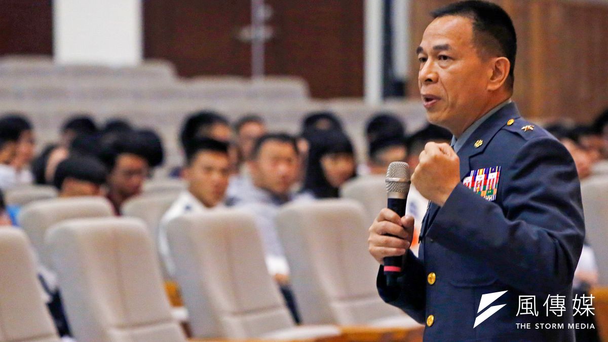 陸軍官校校長陳建義少將致詞。(圖/徐炳文攝) 陸軍官校校長陳建義少將致詞。(圖/徐炳文攝)