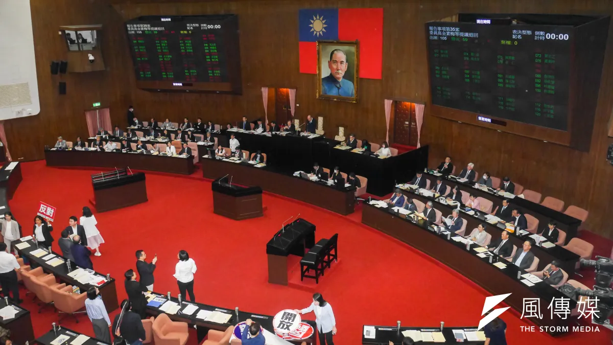立法院第二會期開議,藍白抗綠格局並未改變。(蔡親傑攝)