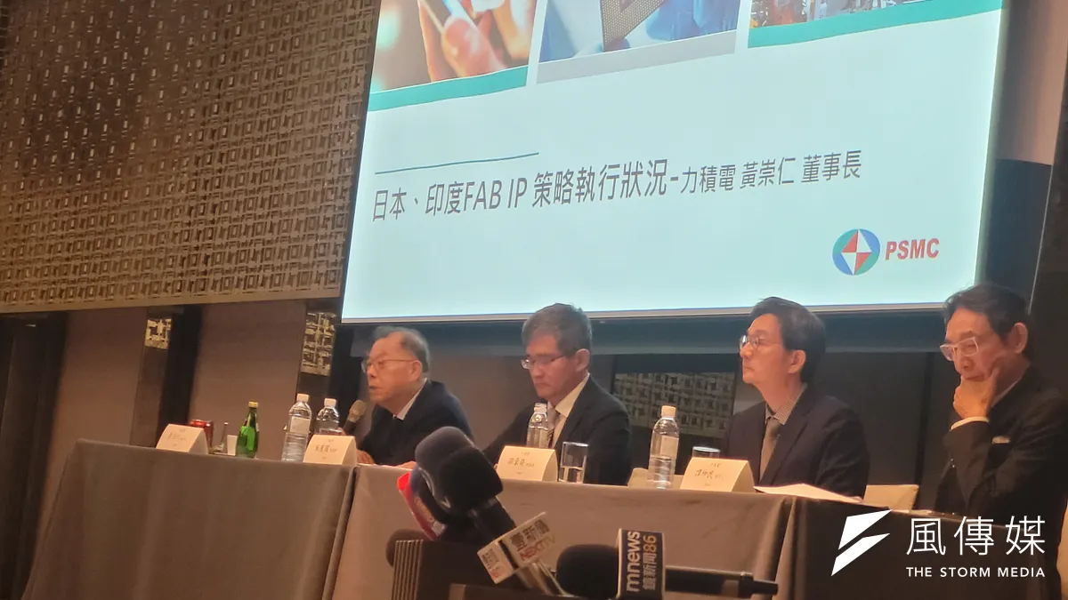 力積電董事長黃崇仁親自解釋與日本SBI合作破局的緣由。(張薰云攝)