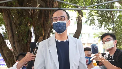 面對外界追問是否有意2024,朱立倫始終不把話說死。(資料照,顏麟宇攝)