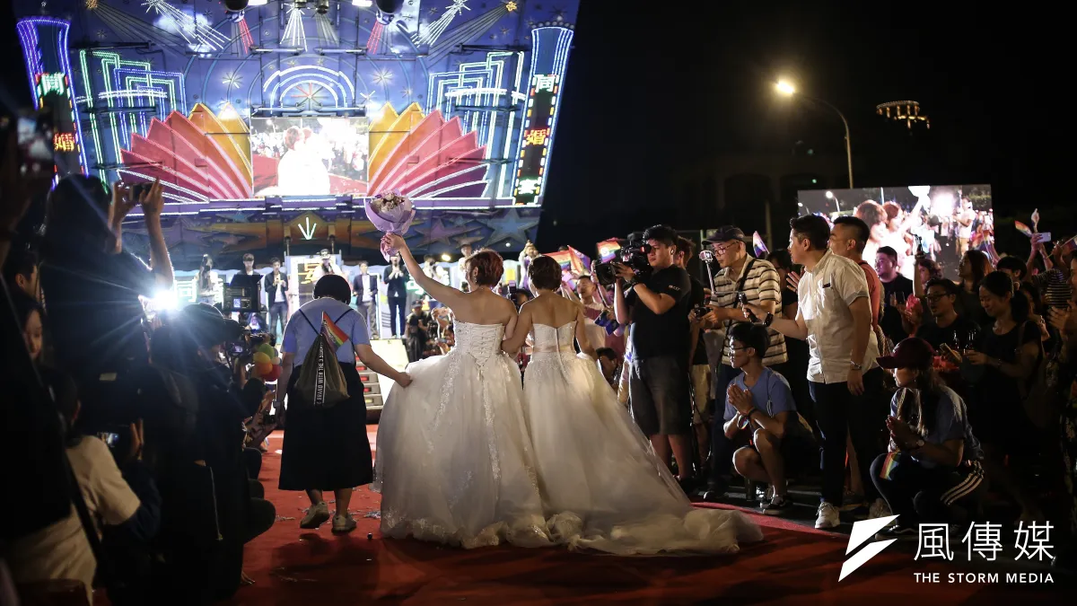 「2019 凱道同婚宴:十年修得同婚宴,不忘初心爭平權」 活動。(資料照∕陳品佑攝)