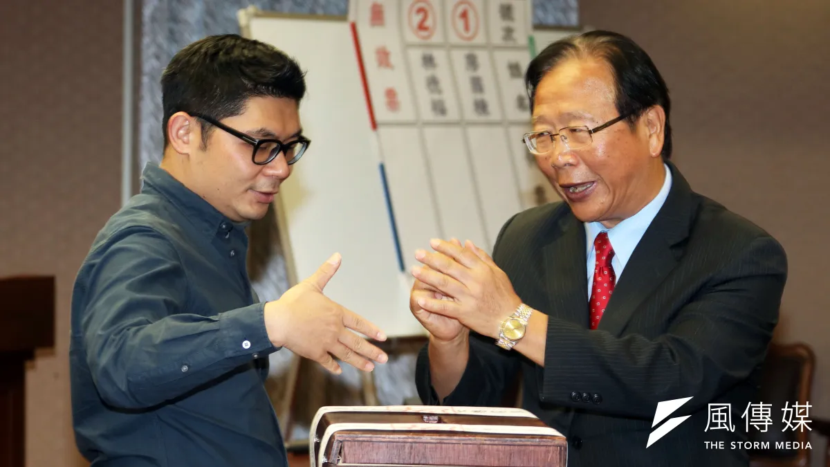 國民黨立法院黨團29日中午舉行新任總召集人選舉,最終則由林德福當選。(蘇仲泓攝)