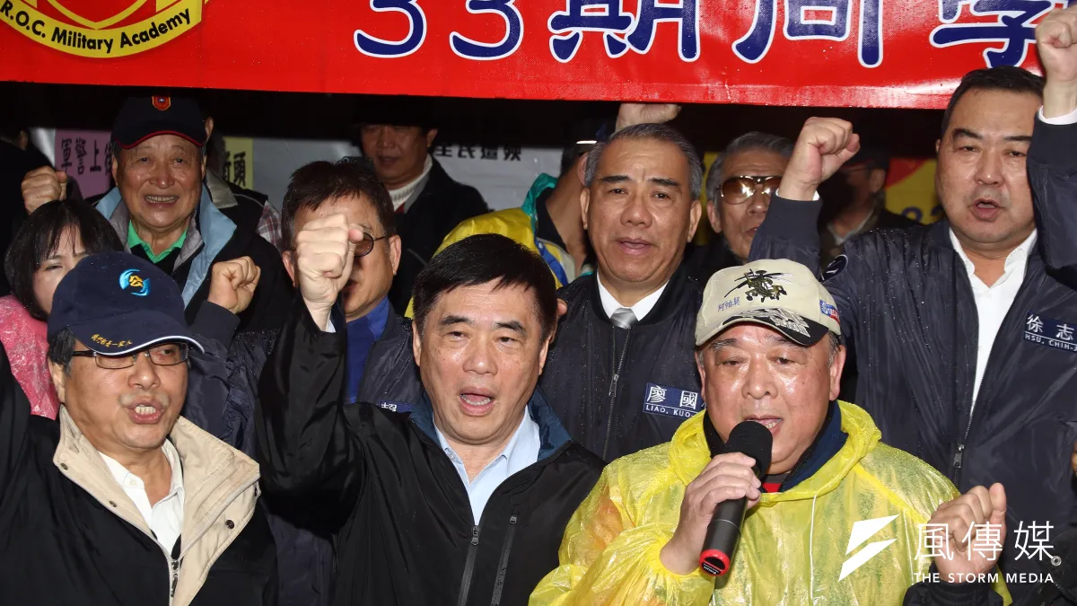 20170310反年金八百壯士立院行動。郝龍斌聲援。